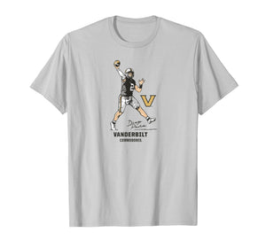 Vanderbilt Football: Diego Pavia Superstar Pose - Vanderbilt T-Shirt