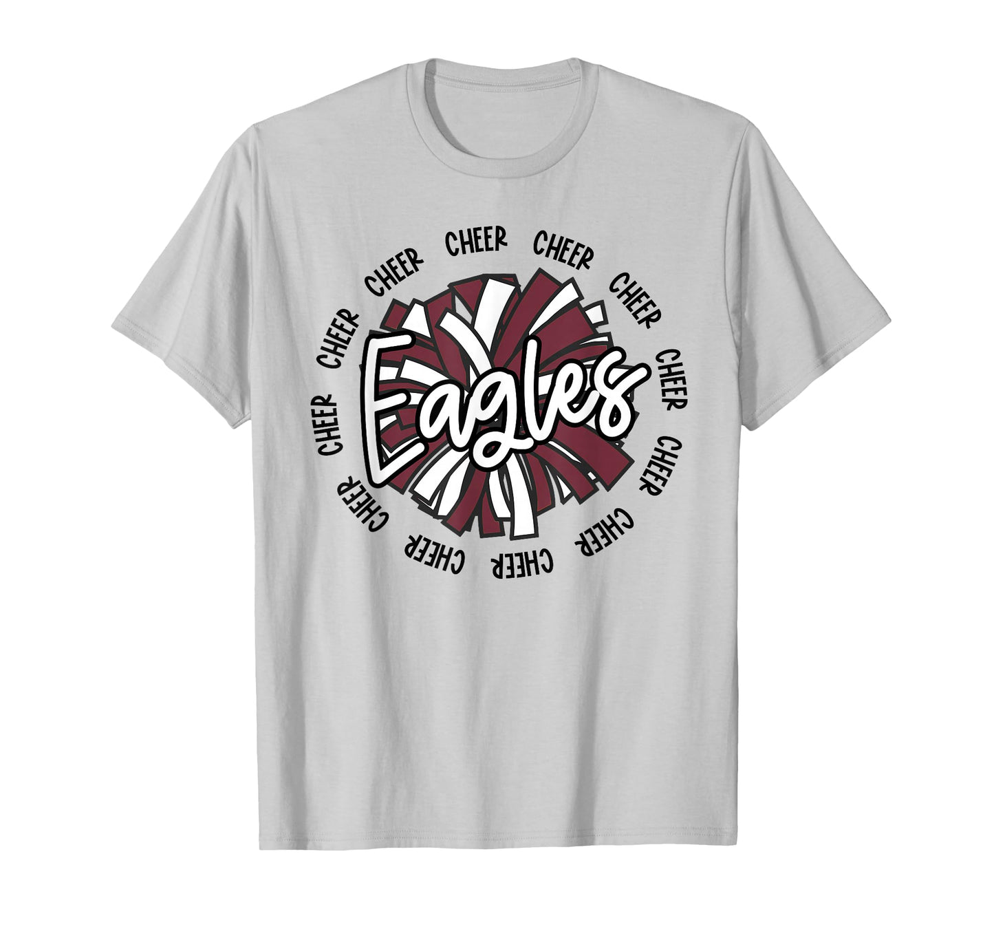 Maroon Eagles Cheer Mom Cheerleading Team Squad Coach Eagle T-Shirt