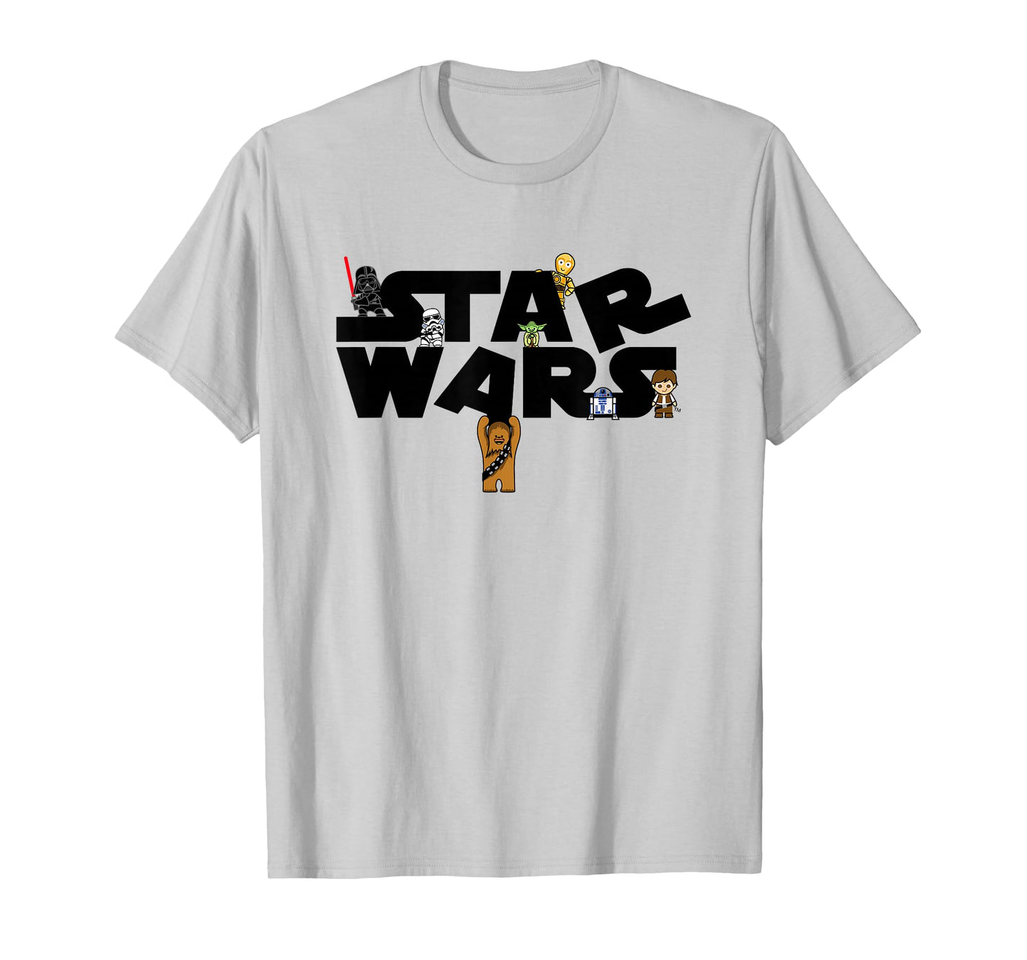 Star Wars A New Hope Cute Character Logo T-Shirt