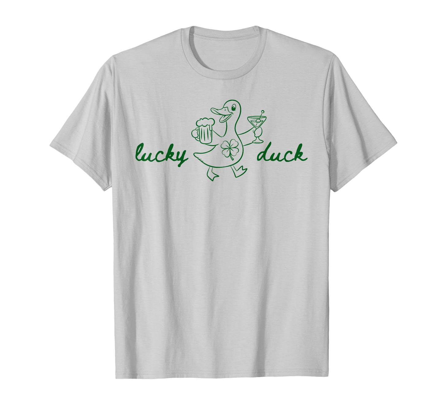 Lucky Duck Funny Irish Drinking St Patricks Day Men Women T-Shirt