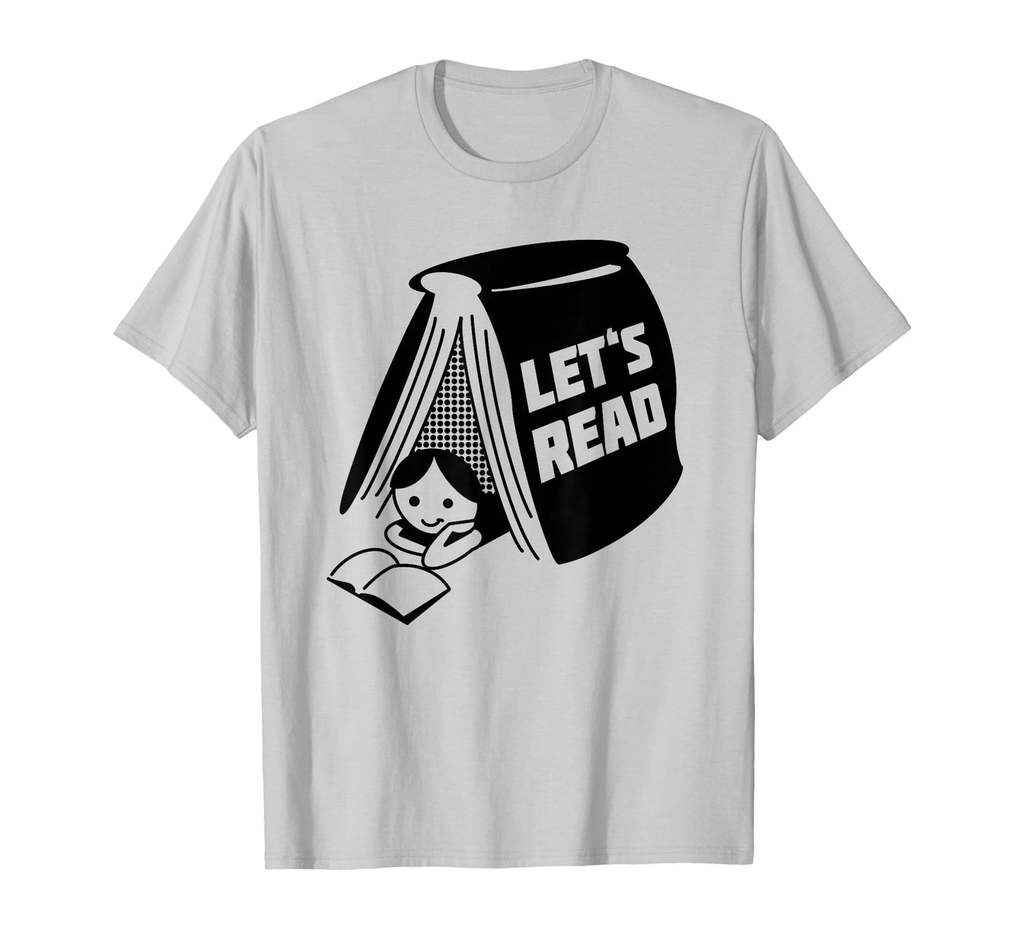 Let’s Read Book Lover Design T-Shirt