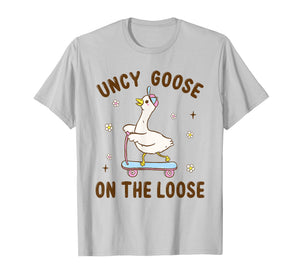 Uncy Goose On The Loose Funny Birthday Matching Family T-Shirt