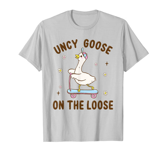 Uncy Goose On The Loose Funny Birthday Matching Family T-Shirt