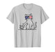 Cat No Kings in America Patriotic Funny Cat Lady Democracy T-Shirt