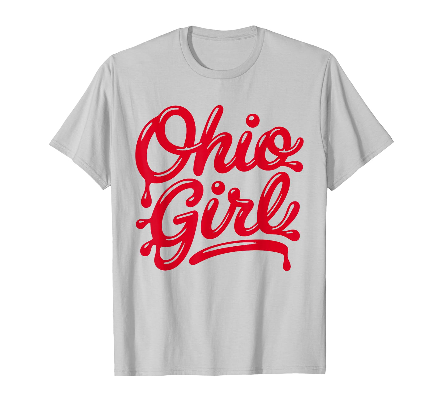 Ohio Girl Drip Grunge OH State Girls T-Shirt