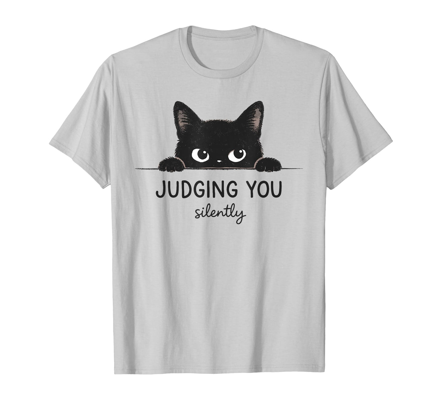 Funny Cat Shirt Judging You Silently Retro Vintage Kitty T-Shirt