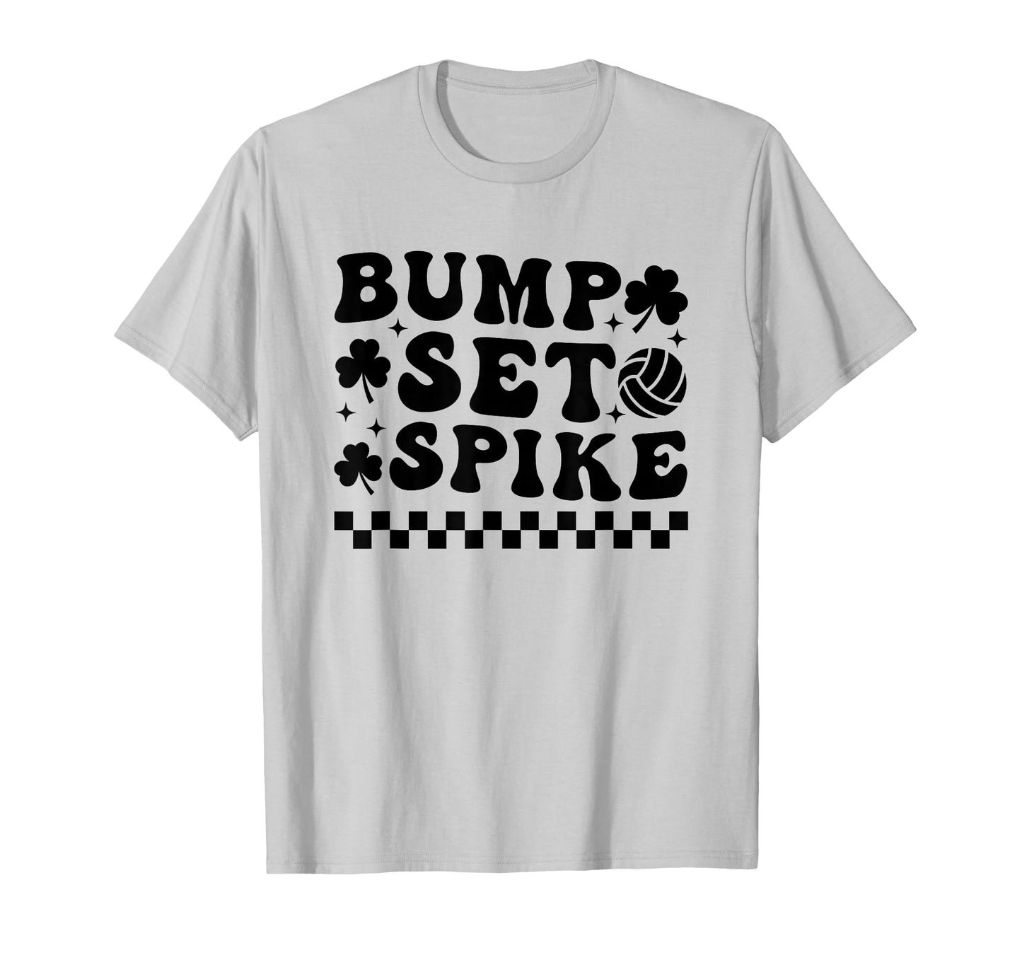 Volleyball St. Patrick's Day Retro Irish Shamrock Sports Cut T-Shirt