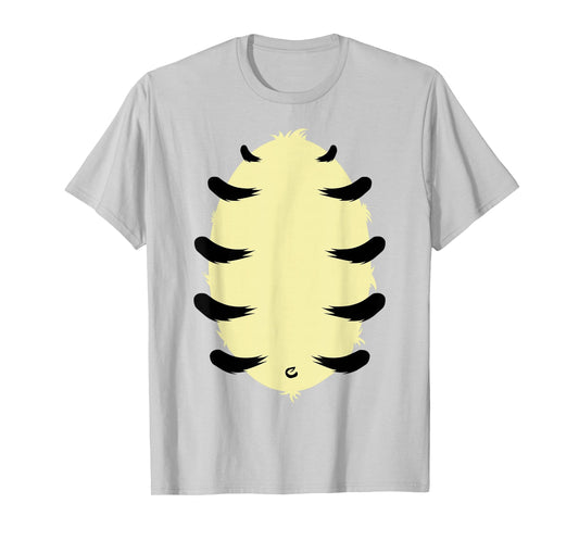 Orange Tiger Belly Hairy Costume Halloween Animal T-Shirt