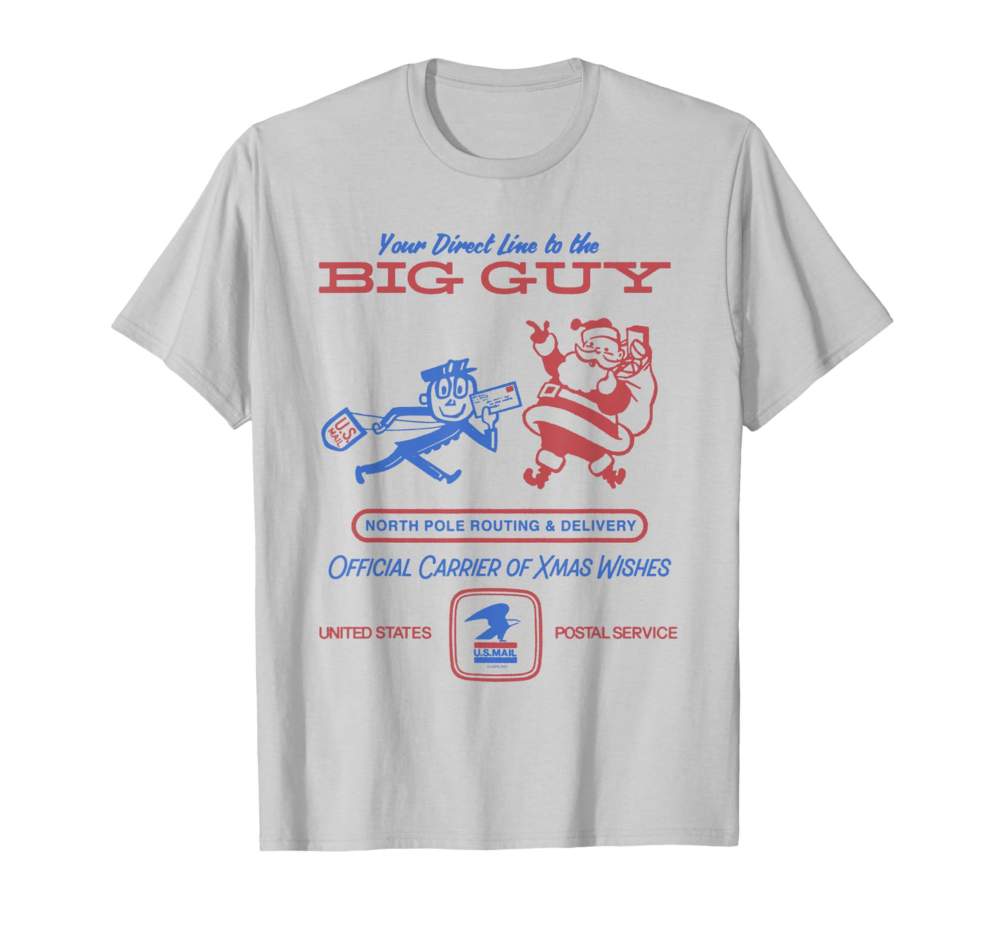 USPS Official Carrier of Xmas Wishes Christmas Delivery T-Shirt