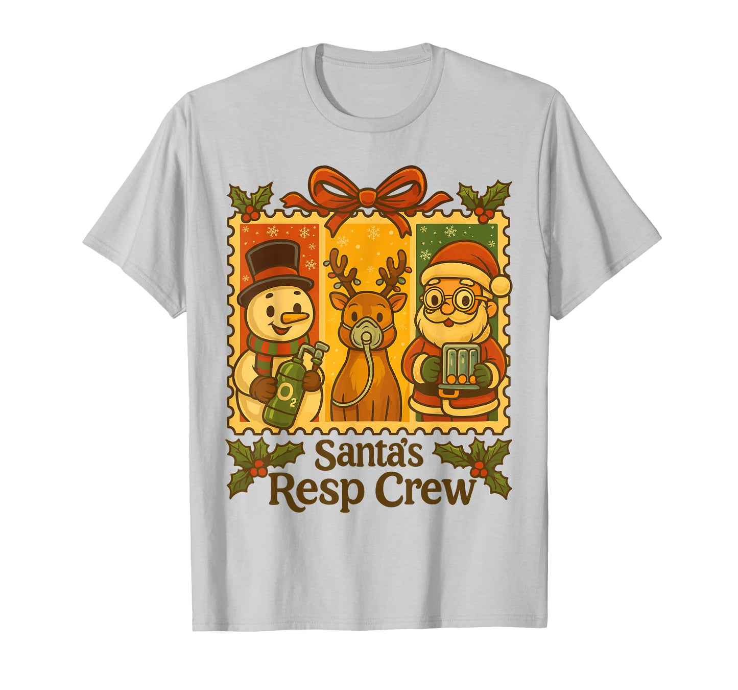 Funny Christmas Respiratory Therapy Crew Xmas RT Nurse T-Shirt