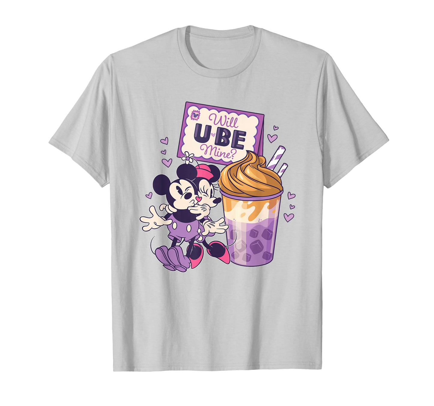 Disney Mickey & Minnie Will Ube Mine? Valentine's Day Gift T-Shirt