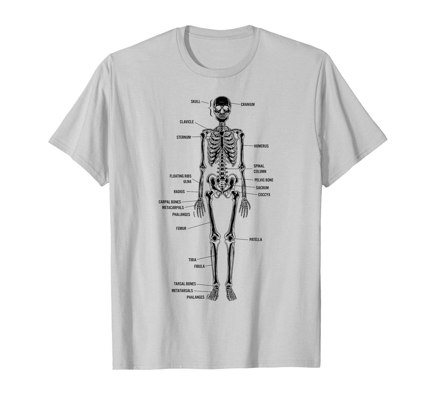 Skeleton Bones Anatomy Detailed Study Illustration T-Shirt