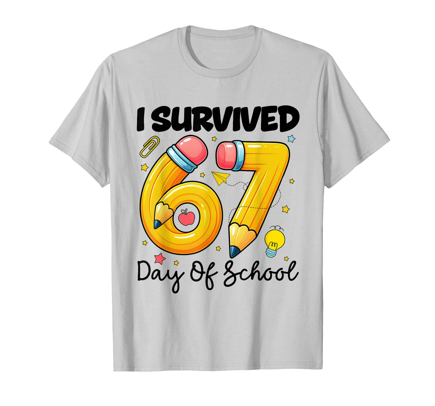 I Survived 67 Days of School Six Seven Meme Teacher Student T-Shirt