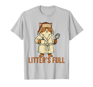 Litter’s Full Funny Cat Lovers Christmas Xmas T-Shirt