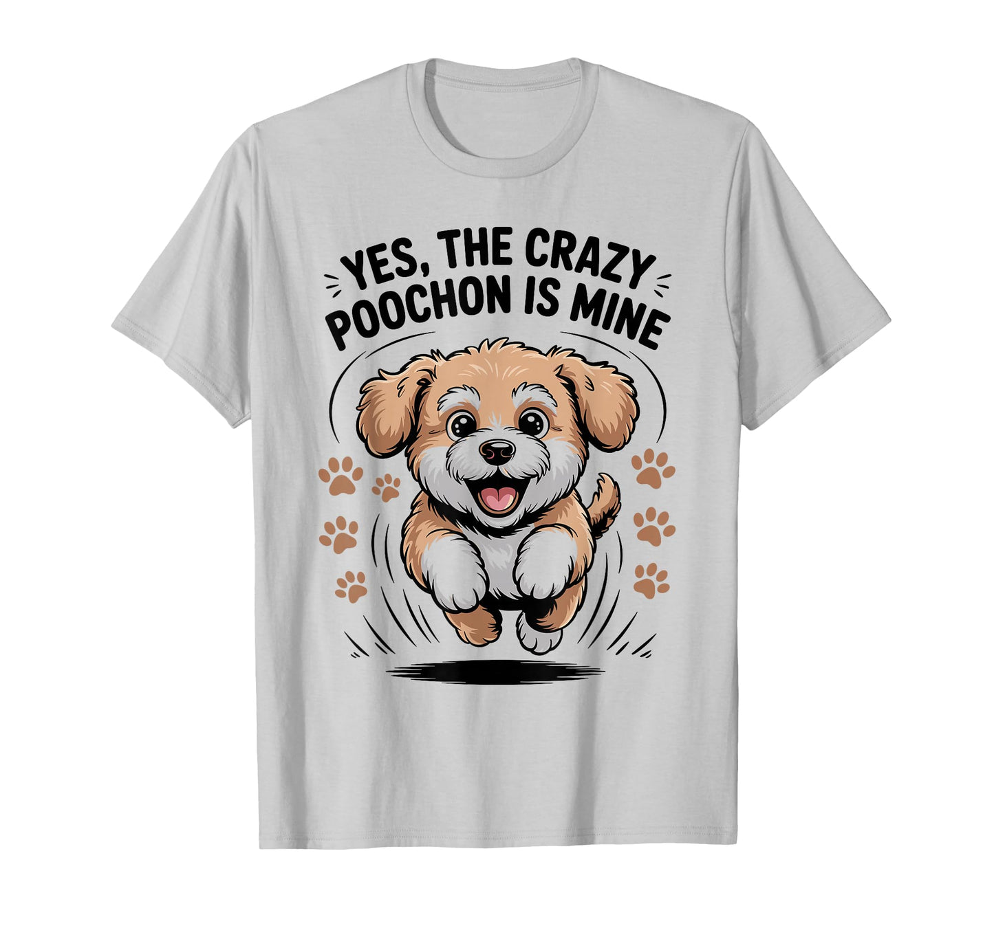 Cute Poodle Bichon Dog Cross Mix Breed Pet Funny Poochon T-Shirt