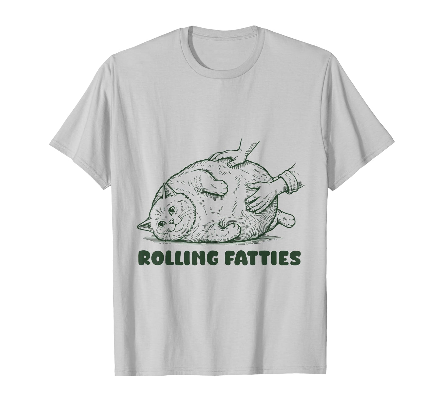 Rolling Fatties British Shorthair Funny Cute Cat Lover T-Shirt