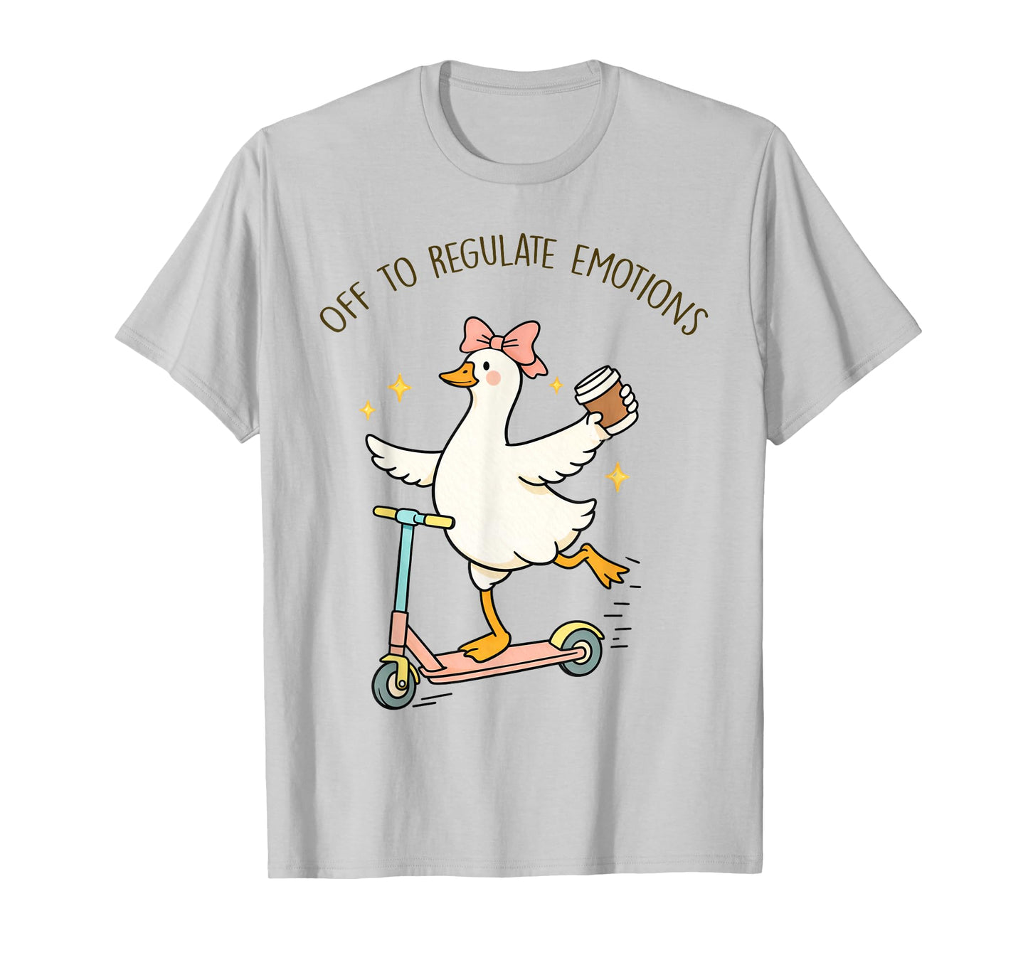 Off to Regulate Emotions Goose Funny Mental Health Counselor T-Shirt