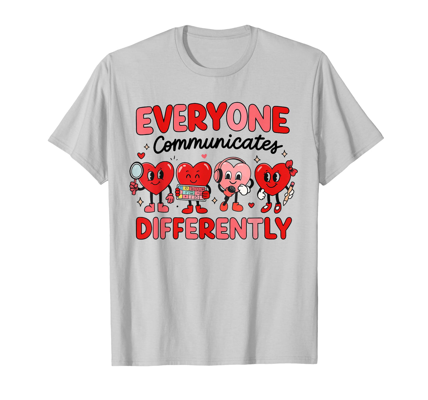Speech Therapy Language Pathologist Valentines Day Autism T-Shirt