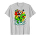 Santa Rides a T-Rex Dinosaur Christmas Adventure T-Shirt