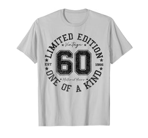 60 Year Old Gifts Vintage 1966 Limited Edition 60th Birthday T-Shirt