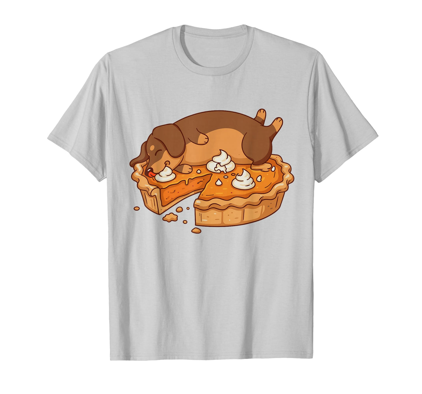 Cute Thanksgiving Dachshund Pumpkin Pie Autumn T-Shirt