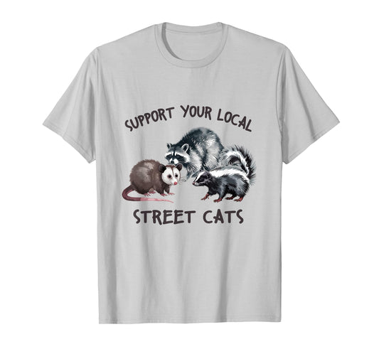 Support Your Local Wildlife Street Cats T-Shirt