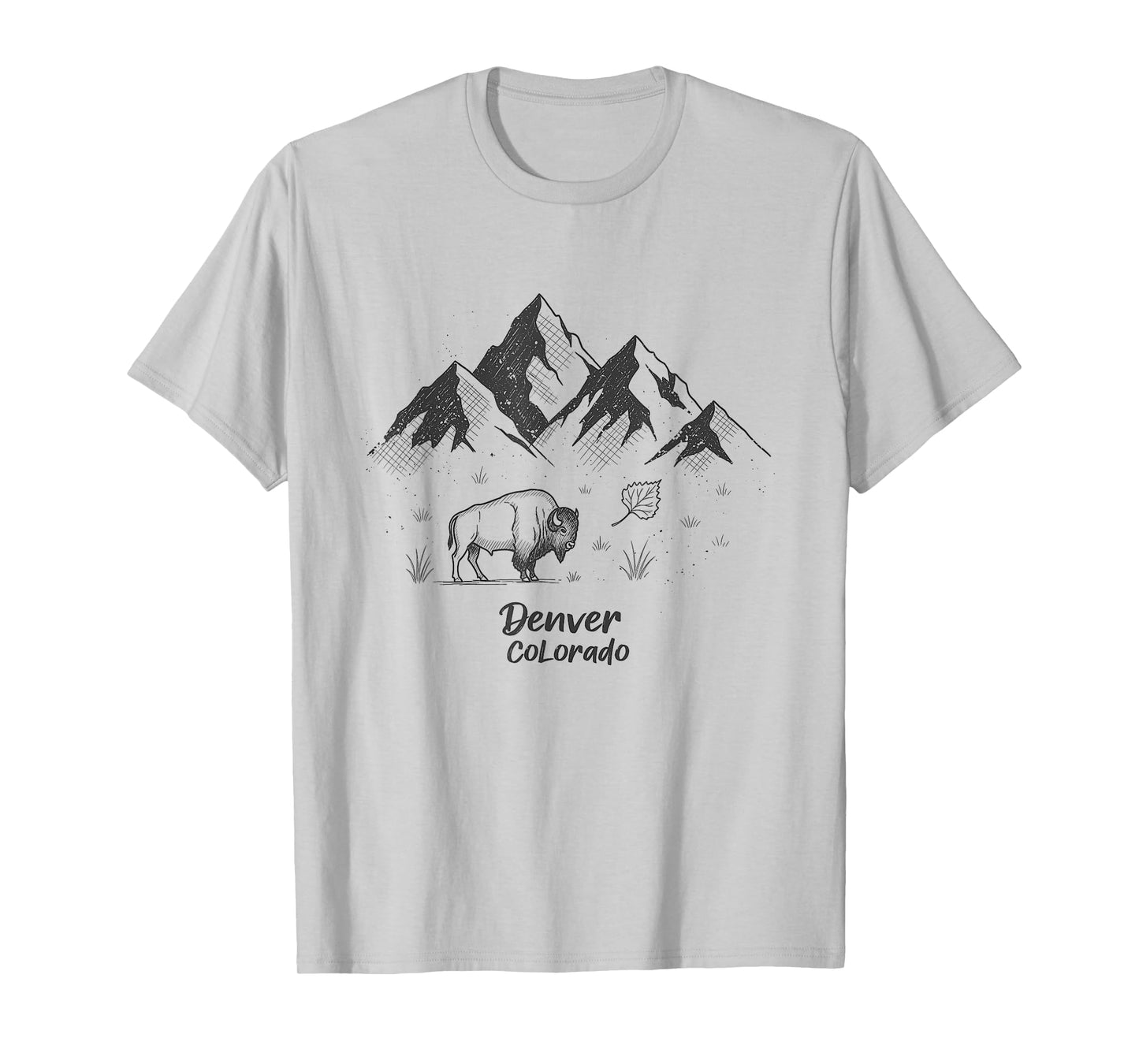 Denver Colorado Sketch Art Design T-Shirt