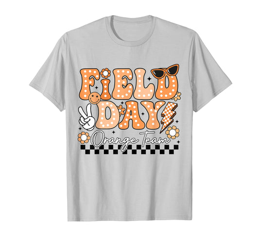 Field Day Orange Team Funny for Teacher Kids Field Day Games T-Shirt