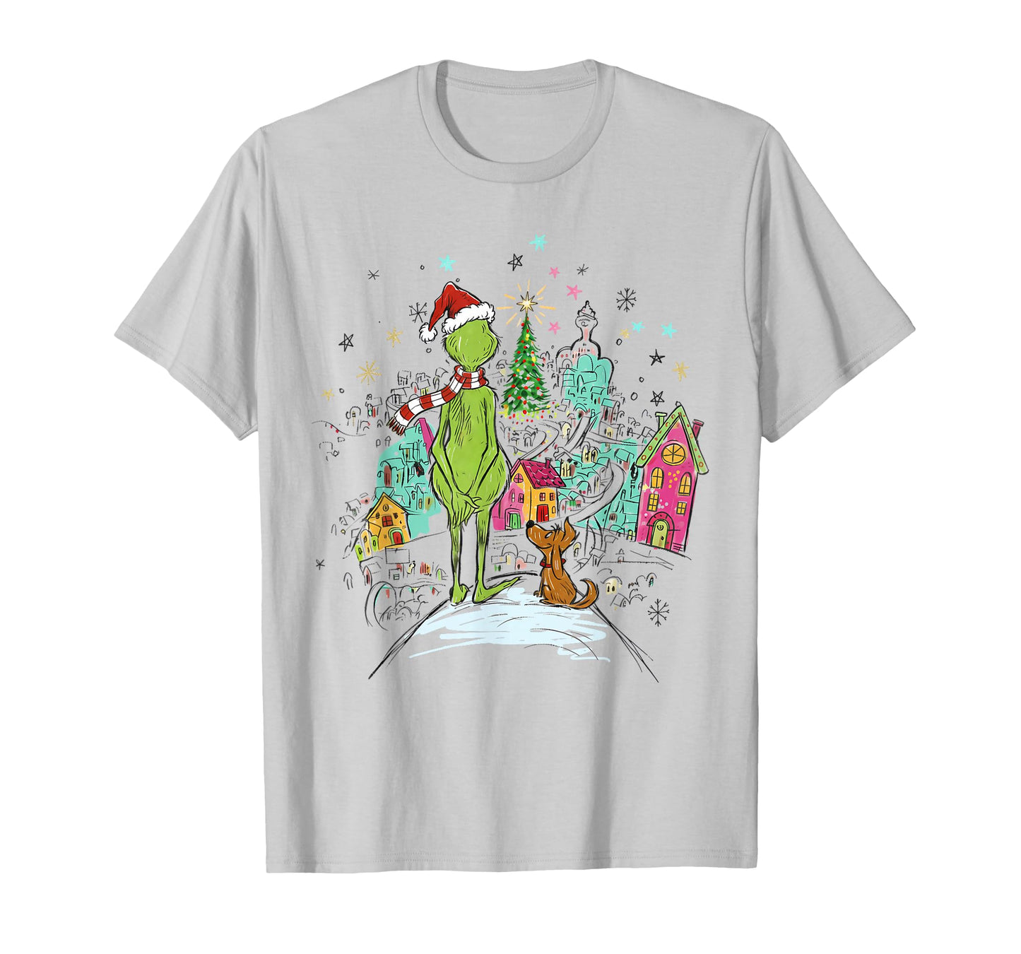 Christmas Character Matching Family Xmas Village T-Shirt