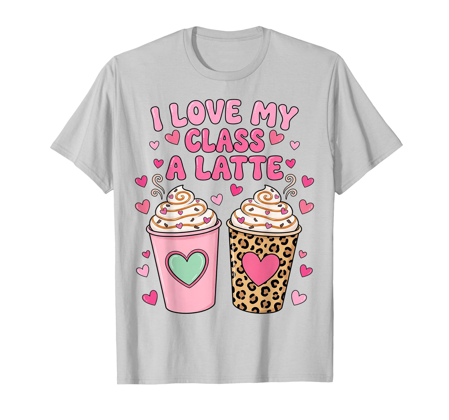 School Loved Teaching Hearts Teacher Valentines Teach T-Shirt