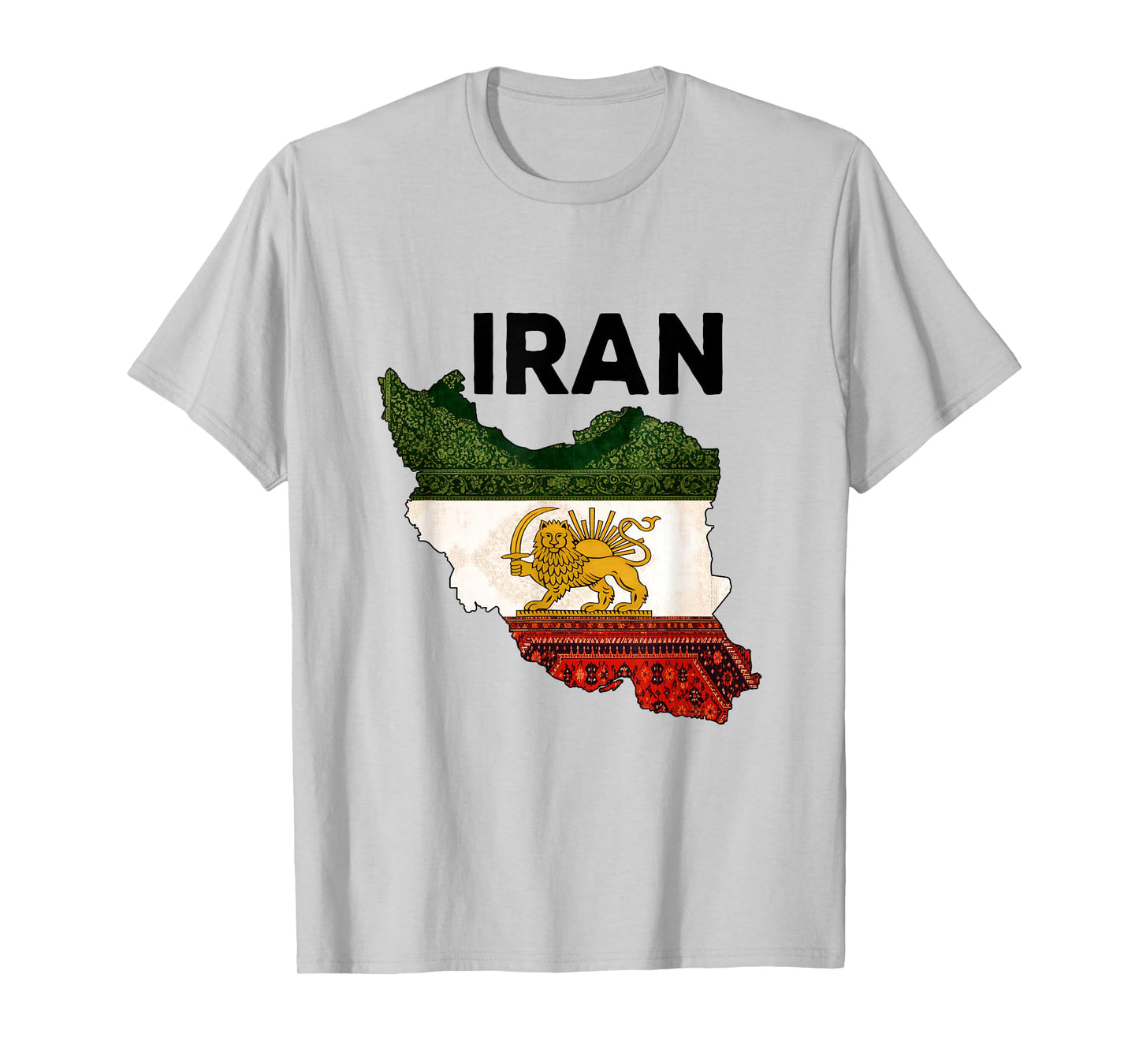 Free Iran Lion and Sun Flag – Persian Heritage Symbol Design T-Shirt