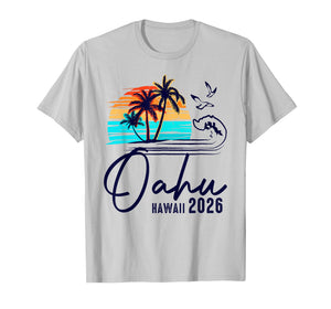 Oahu Hawaii 2026 Vacation Beach Matching Family Group T-Shirt