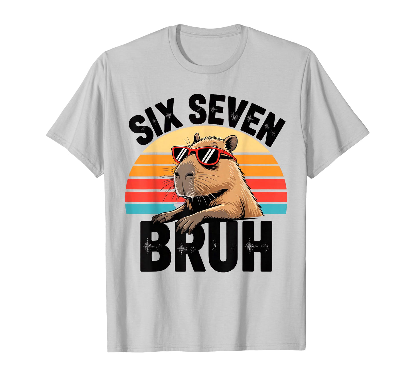 Six Seven Bruh 67 Meme Capybara T-Shirt