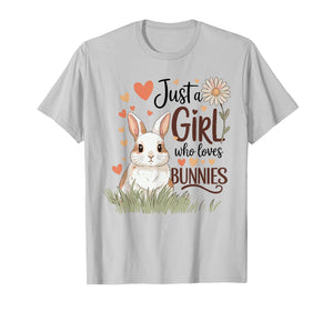 Just a Girl Who Loves Bunnies Design Cute for Girls & Women T-Shirt