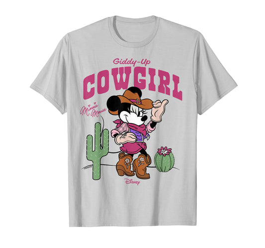 Disney Mickey and Friends Minnie Giddy-Up Cowgirl Western T-Shirt