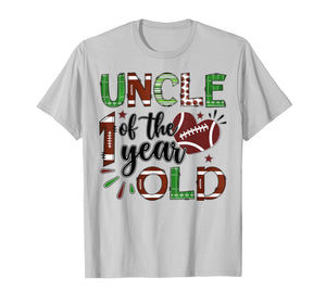 Uncle of The 1 Year Old Football 1st Birthday Boy Matching T-Shirt