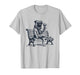 Vintage Pug Ice Cream Park Funny Dog Mom Pet Dad T-Shirt