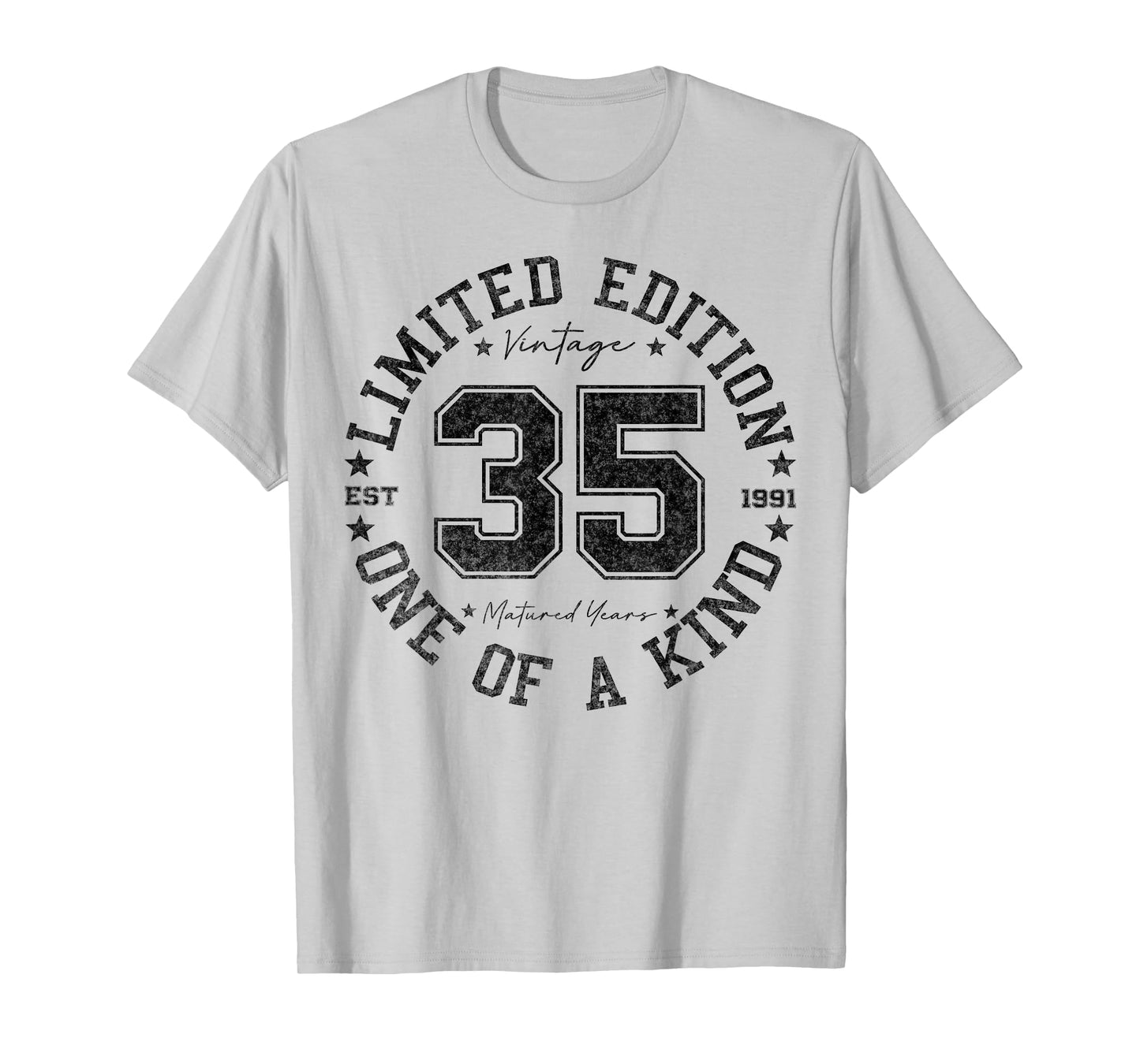35 Year Old Gifts Vintage 1991 Limited Edition 35th Birthday T-Shirt