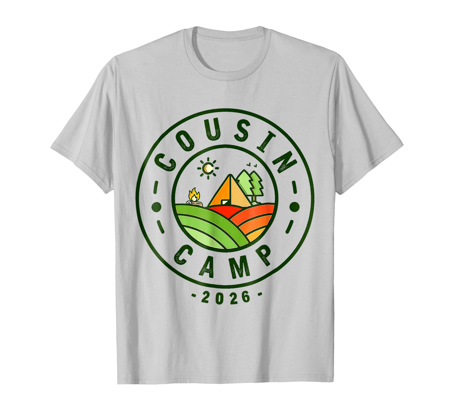 Cousin Camp 2026 Family Vacation Summer Camping T-Shirt