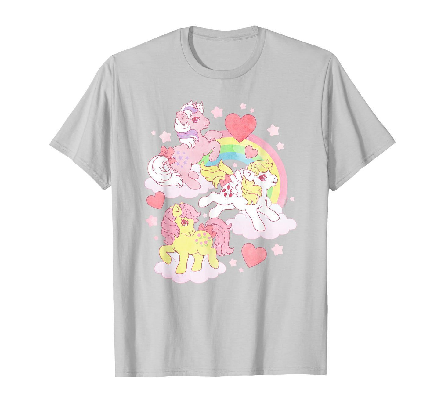 My Little Pony Adorable Rainbow Friendship Distressed Poster T-Shirt