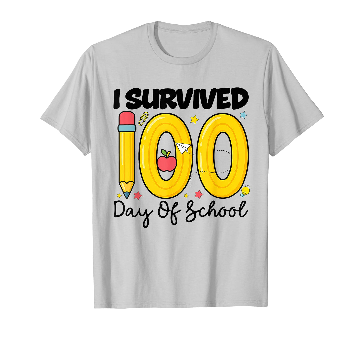 I Survived 100th Days of School Students Teachers 100 Days T-Shirt