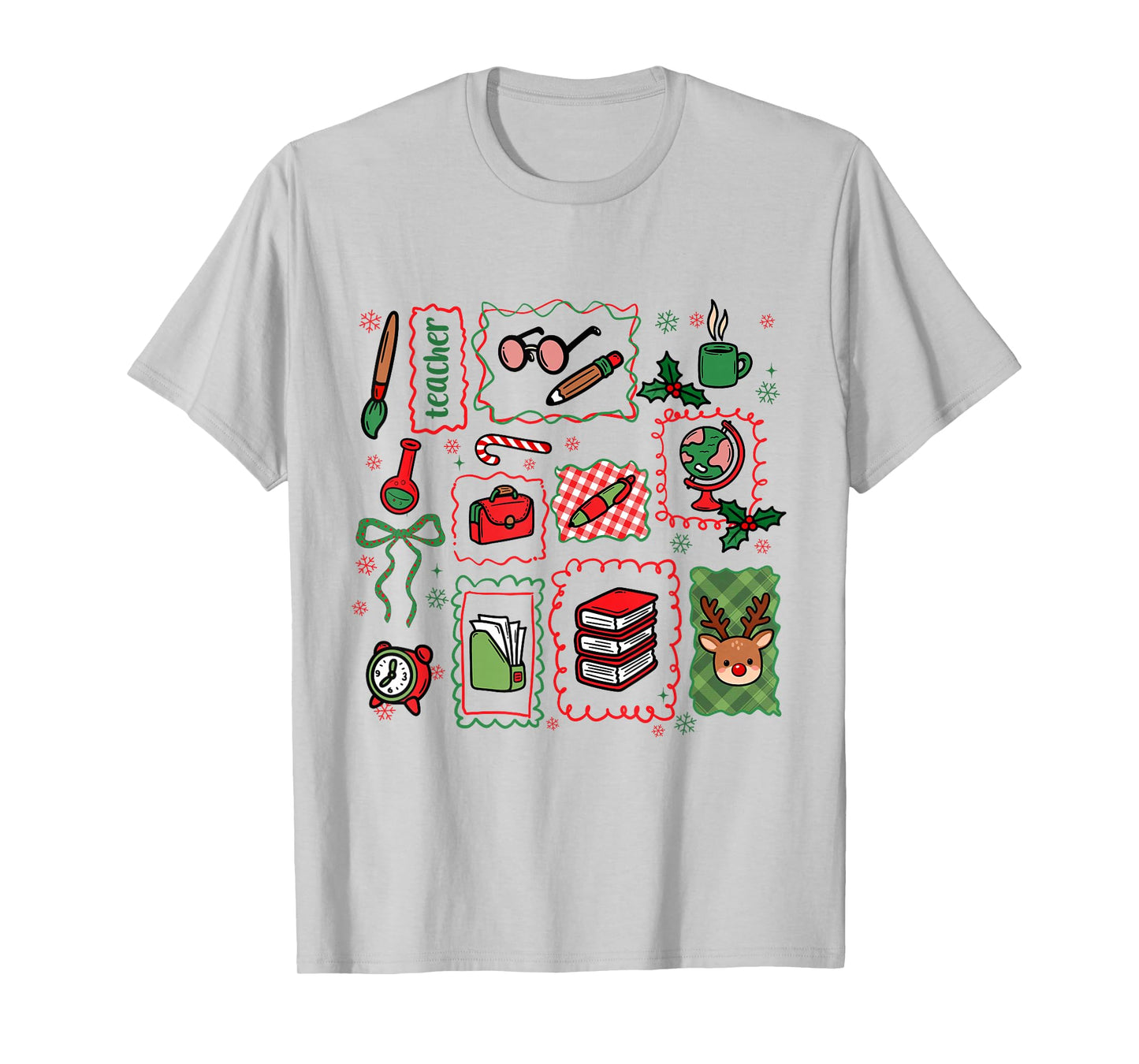 Christmas Teacher Squad Festive Holiday Xmas Teaching Women T-Shirt