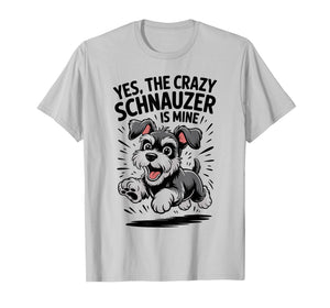 Cute Mini Small Dog Breed Owner Funny Miniature Schnauzer T-Shirt