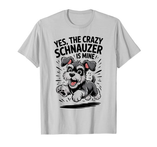 Cute Mini Small Dog Breed Owner Funny Miniature Schnauzer T-Shirt