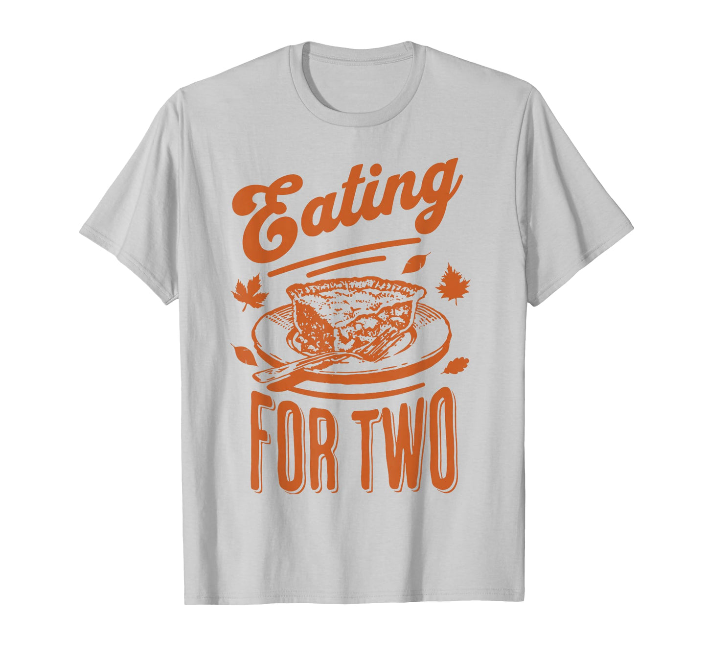 Eating for Two Thanksgiving Couples Pregnancy Announcement T-Shirt