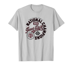 Texas A&M Aggies National Champs 2025 Volleyball White T-Shirt