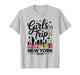 Girls Trip New York 2026 City Skyline Travel Crew T-Shirt