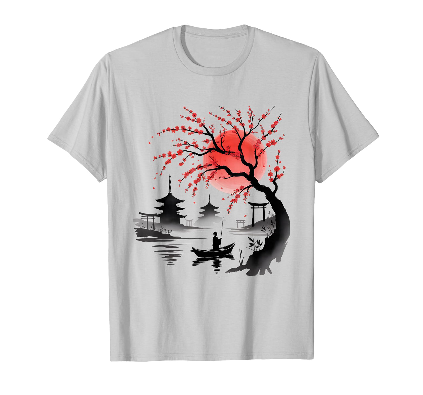 Beautiful Japanese Art Cherry Blossom Sakura Japan Graphic T-Shirt