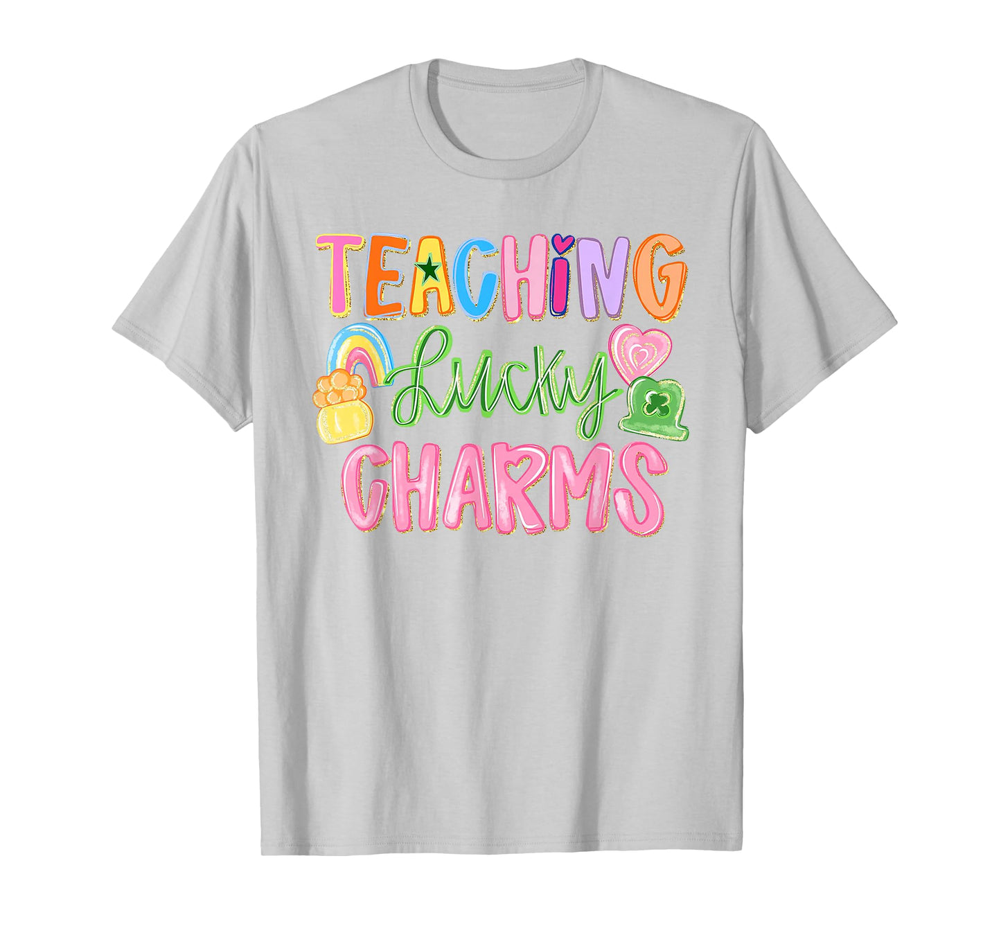 Funny Teaching Lucky Teacher Groovy St Patricks Day T-Shirt