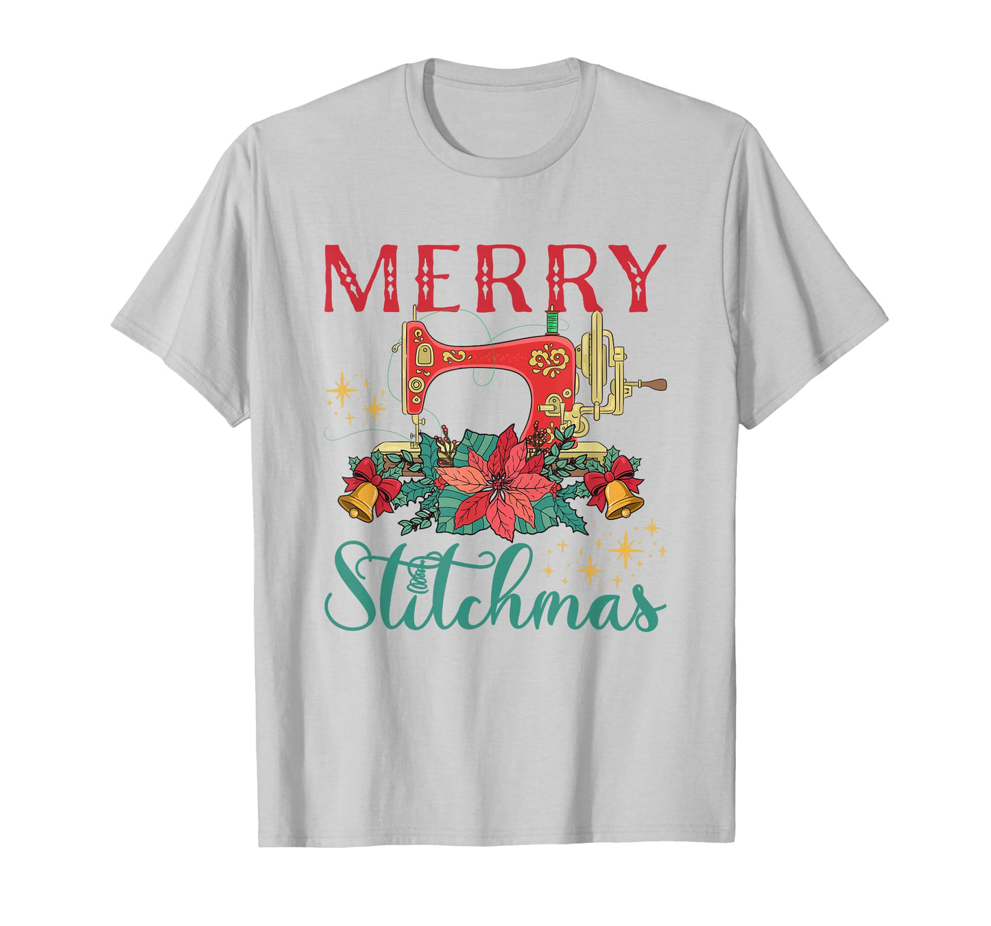 Christmas Sewing Machine Merry Stitchmas T-Shirt